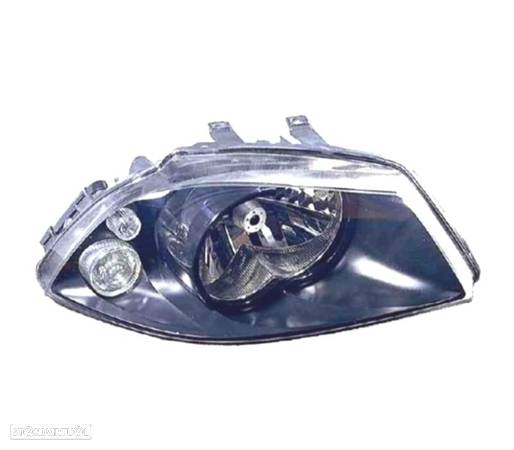 FAROL OPTICA DIREITA PARA SEAT IBIZA 6L 02-09 FUNDO PRETO - 1