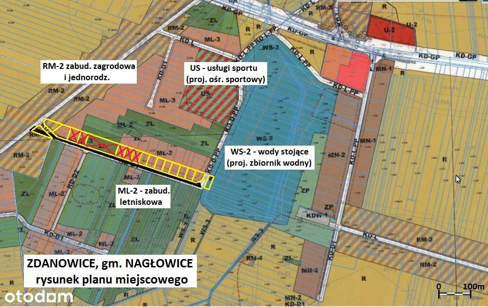 Tania działka rekreacyjna 1054m2 (plan) cena 54.900zł (f-ra 23% VAT)-7