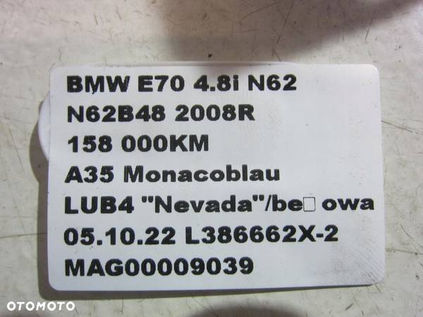 BMW X5 E70 4.8 PRZEWODY CHŁODNICY OLEJU 7578062 - 9