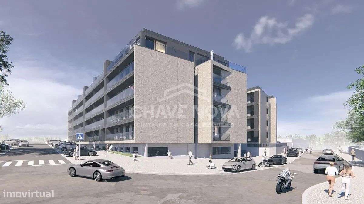 Apartamento T1 Novo c/ Lugar de Garagem e Arrumo em Santa Marinha-22