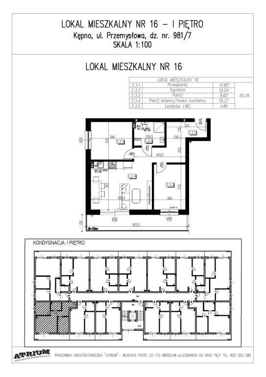 Osiedle Lawendowe 3 pokoje pow. 55,19 m2 - Pełny obrazek: 2/7