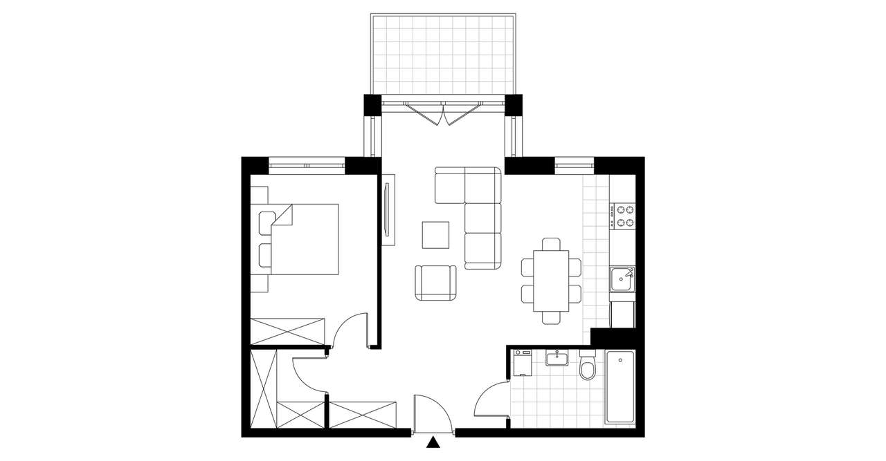 2-pokojowe mieszkanie 53m2 + balkon Bez Prowizji - Pełny obrazek: 3/8