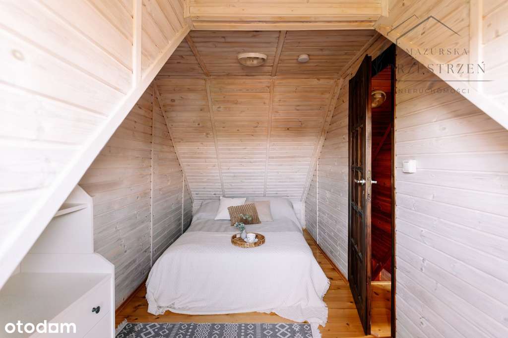 Całoroczny domek 30 m od jeziora, działka 1200 m²-10