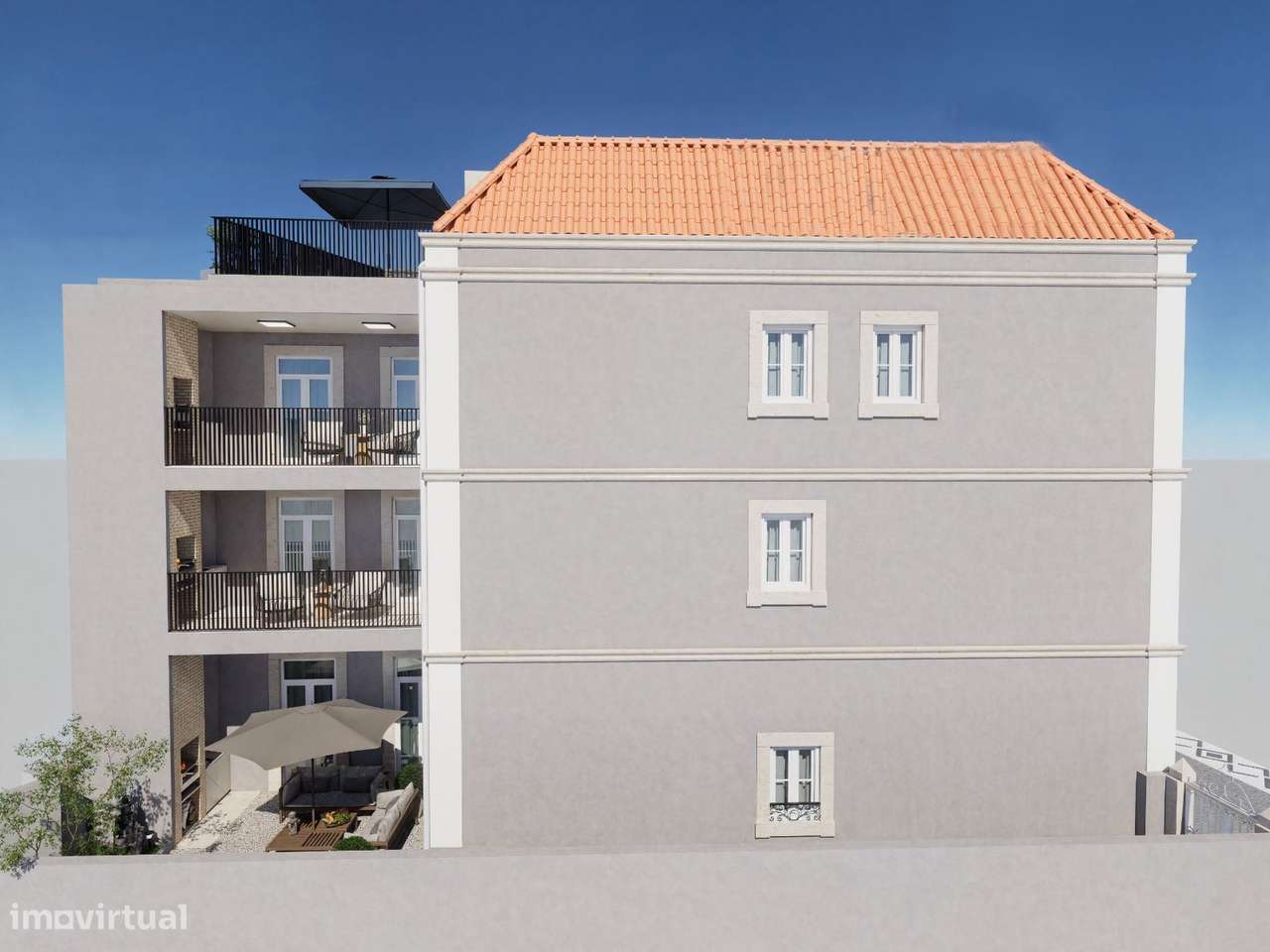 APARTAMENTO T2 Duplex  com terraço novo, Situado no Bairro Novo, ju...-22