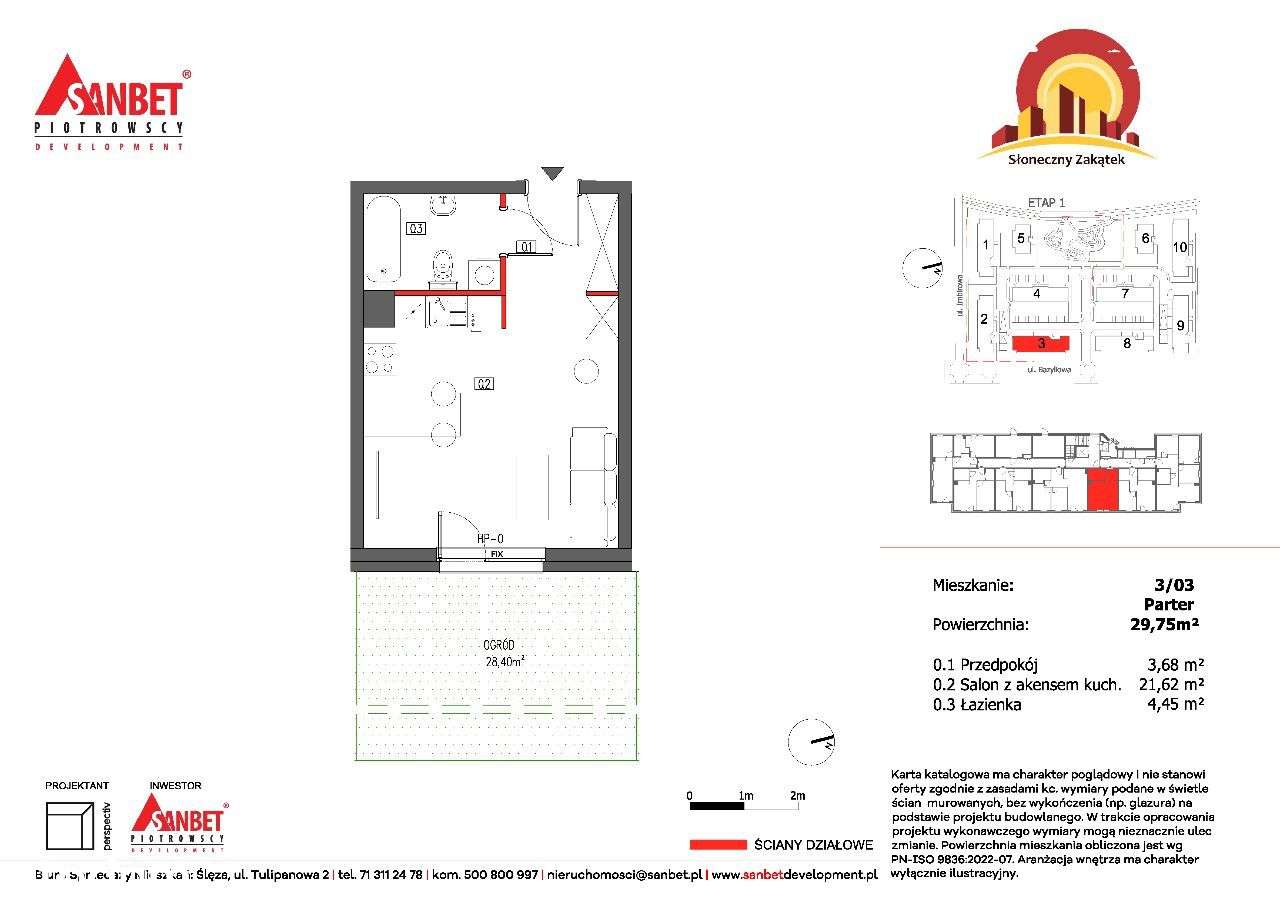 Kawalerka z Ogrodem | Nowe Osiedle | Kąty Wroc - Pełny obrazek: 3/8