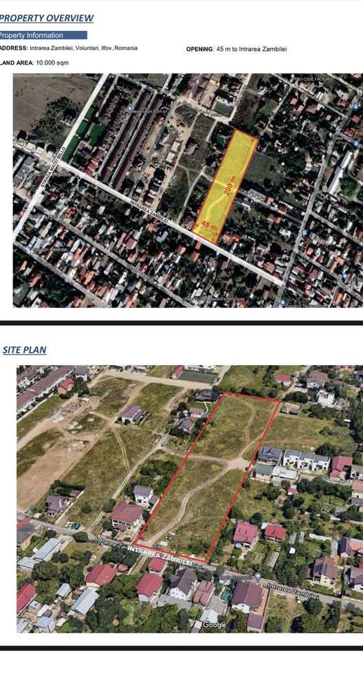 Teren de vânzare Voluntari – 10.000 mp, front stradal 50 m - Imagine principală: 2/4