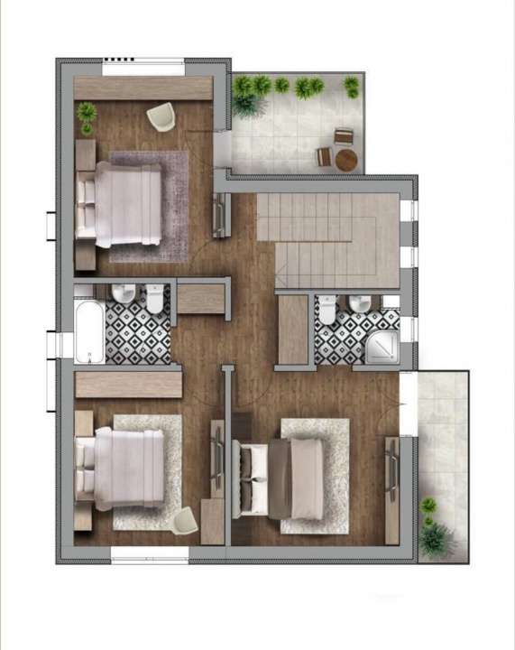 Casa 4 camere 120mp | 0 comision | Corbeanca Cantonului | finisaje la - Imagine principală: 4/15