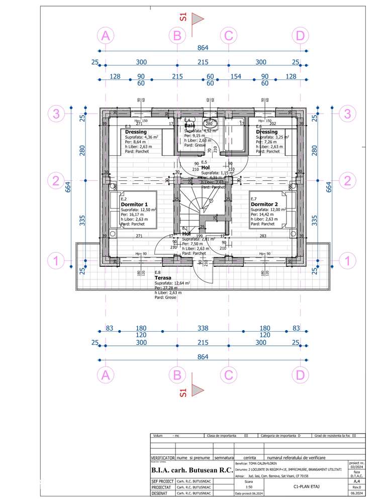 Casă nouă P+E în Bârnova-Vișan, proiect autorizat–plată integrală/rate-8