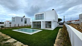 Moradia comtemporânea com vista para a Serra de Sintra e piscina - Grande imagem: 2/25
