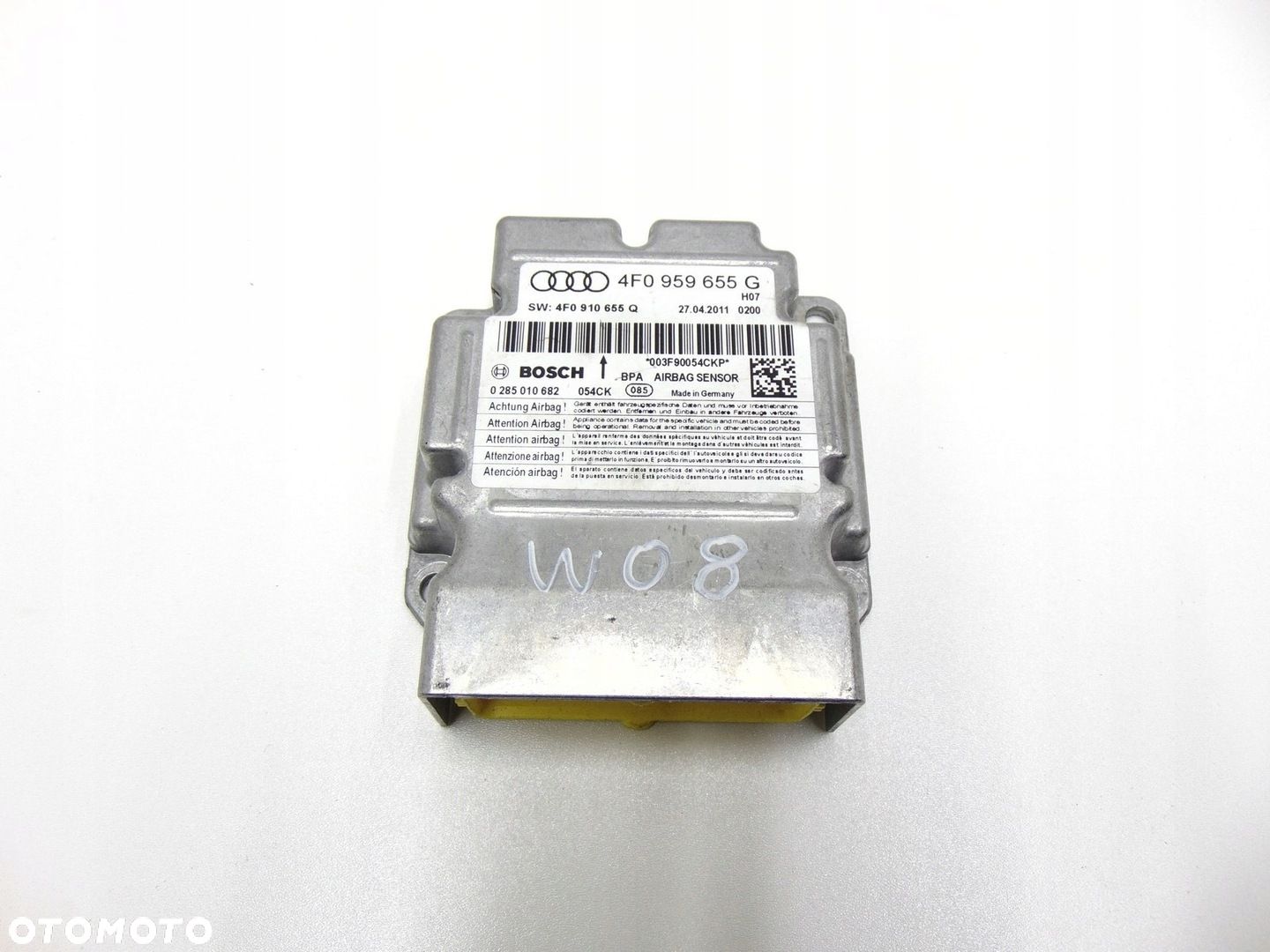 SENSOR PODUSZEK AIRBAG 4F0959655G AUDI A6 C6 LIFT - 1