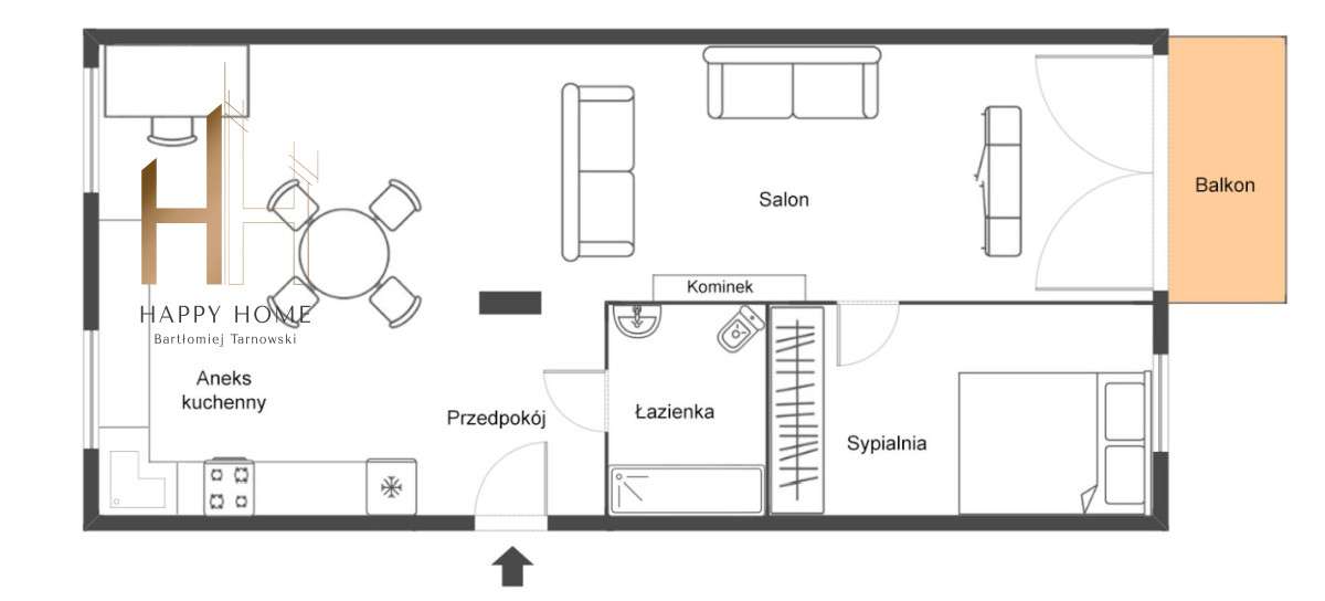2 pokoje z oddzielną kuchnią południowa ekspozycja-9