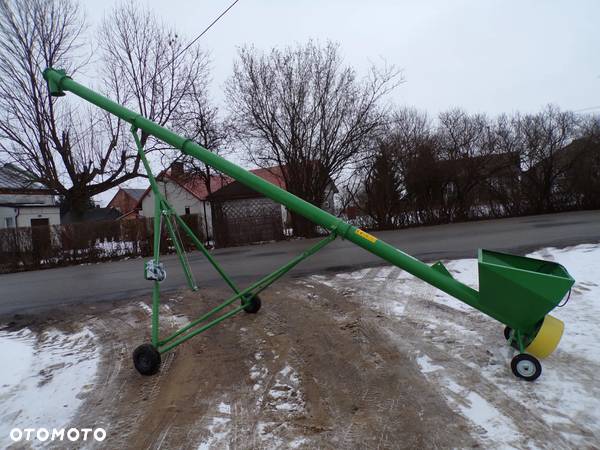 Przenośnik Ślimakowy OSUCH fi140/fi200 OD RĘKI / żmijka do zboża / 2-12m/ falownik / PODPORA wózek / odciąg OD RĘKI z transportem - 8