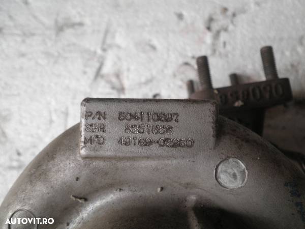 Turbina/Turbosuflanta Fiat Ducato 3.0 JTD 2009 504110697, 49189-02950 - 3