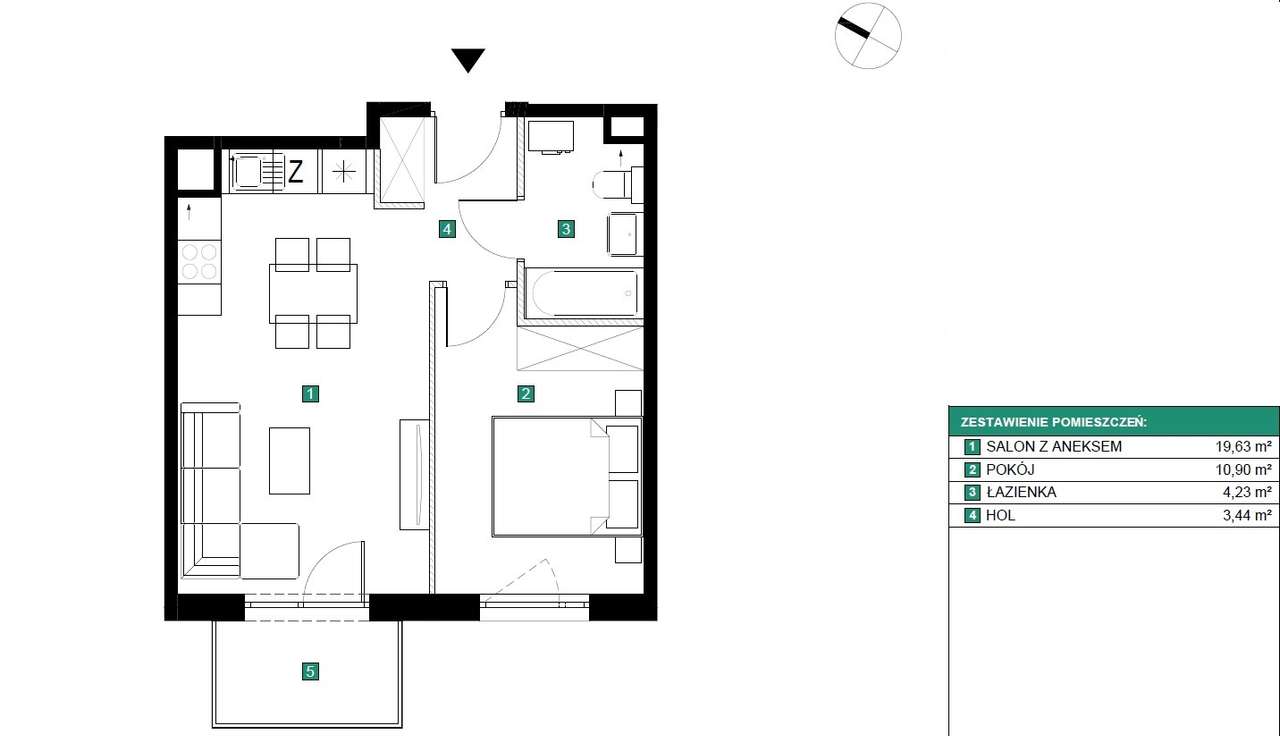 Krzyki/OsiedleMiędzyleska,2pok,stan dew.balkon-SW,2p-winda,garaż,2025r-18
