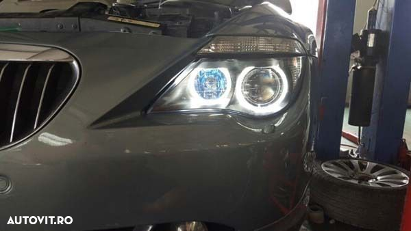 Angel eyes pentru BMW E39 E60 E61 E65 E66 E53 X3 X5 E83 Led Marker 90W 2018 - 6