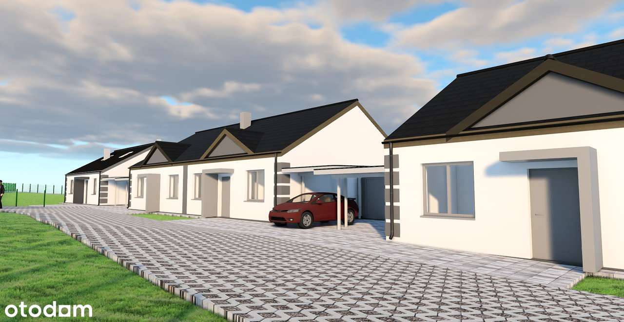 Nowe parterowe domy z pompą, fotowoltaiką, ogrodem-11