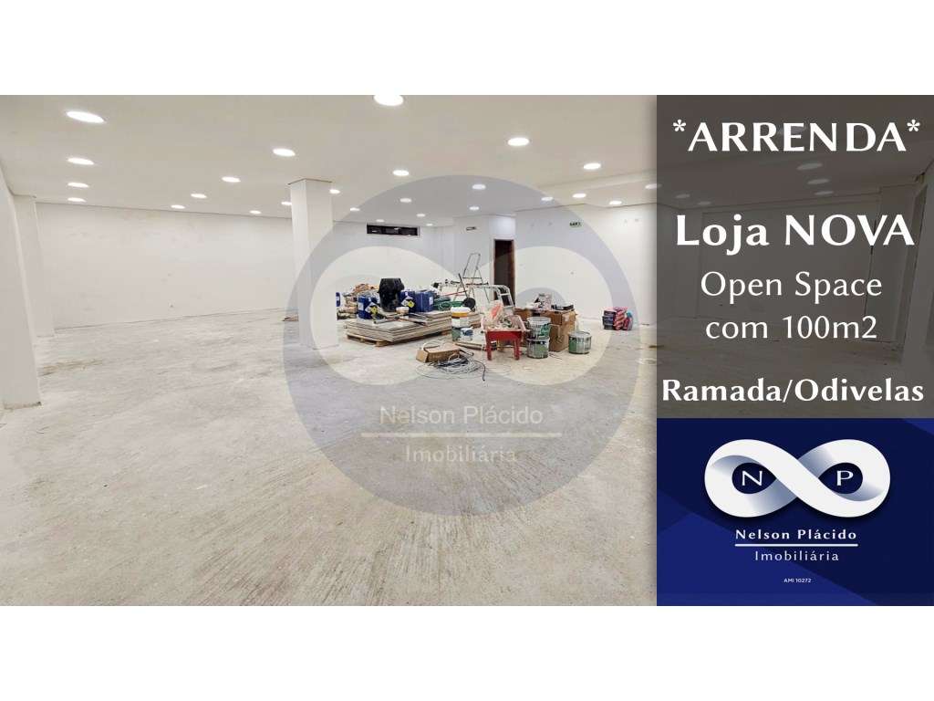 LOJA NOVA com 100m2, EXCELENTE LOCALIZAÇÃO - Ramada, Odivelas - Grande imagem: 1/11