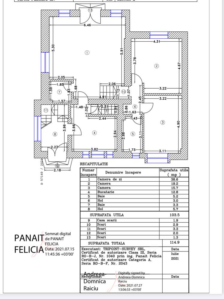 Floreasca / Casa cu 4 Apartamente / 3 locuri  Parcare / Curte / 2021-8