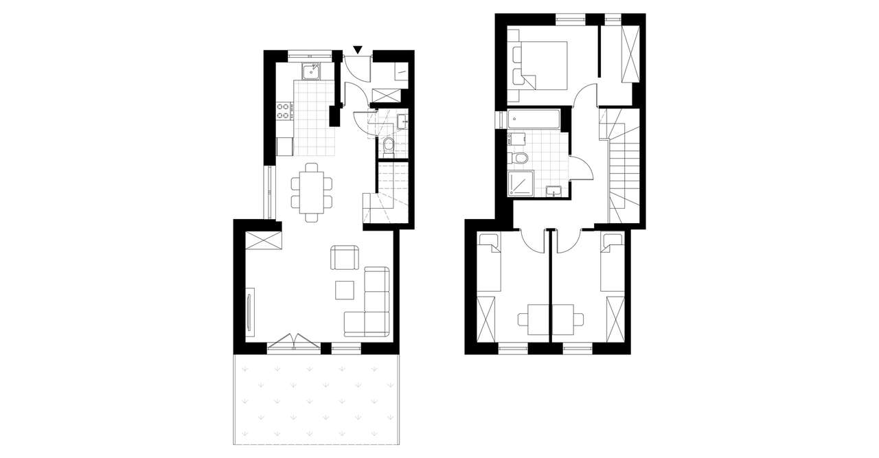 4-pokojowy dom 79m2 + ogródek Bezpośrednio - Pełny obrazek: 3/8