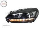 Faruri LED VW Golf 6 VI (2008-2013) Design Golf 7 3D U Design Semnal LED Dinamic c- livrare gratuita - 7