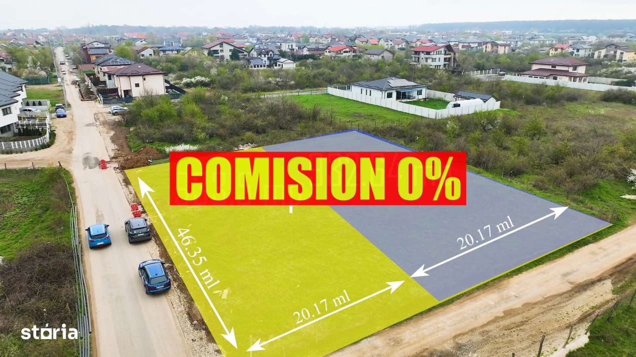 Mogosoaia | Teren intravilan | 2 parcele a cate 933 mp - Imagine principală: 1/7