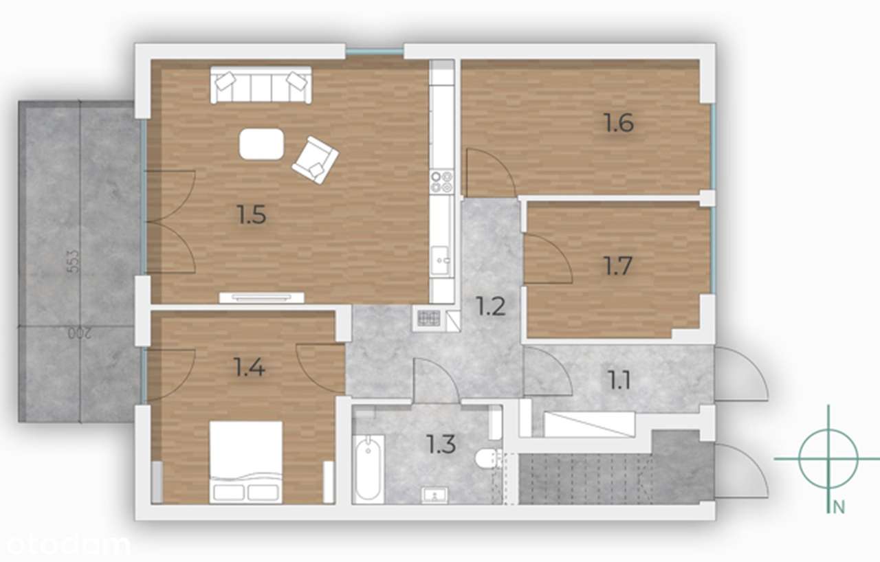 Wspaniała inwestycja , cudowne, ustawne apartamenty z ogródkiem! - Pełny obrazek: 4/13