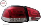 Stopuri Full LED VW Golf 6 VI (2008-2013) Rosu Clar- livrare gratuita - 2