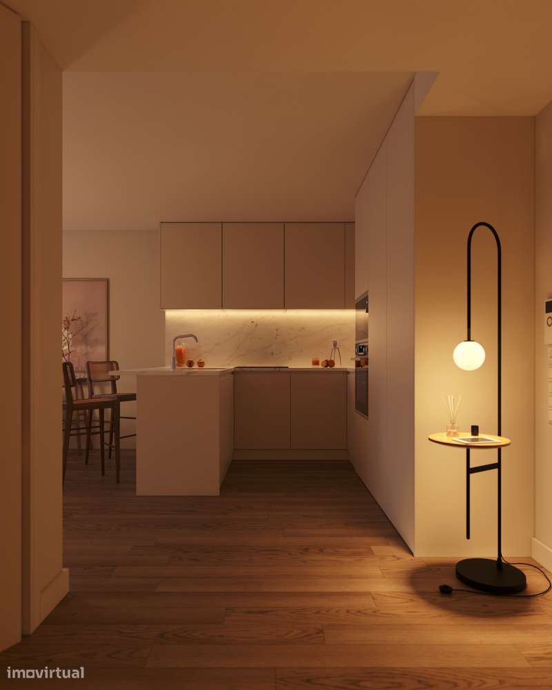 T1 Novo com Varanda (10,81m2) e 1 a 2 lugares de garagem (18,89m2)-7
