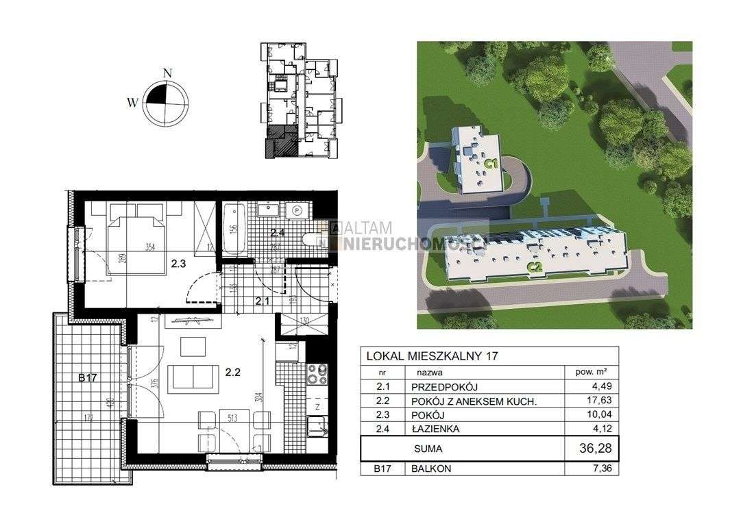 2pok|balkon 7m2|Czyżyny/ok M1|klimatyzacja|Eng|0% - Pełny obrazek: 1/3