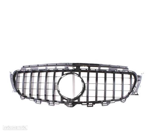 GRELHA FRONTAL PARA MERCEDES E W213 16-18 LOOK GT PRETO BRILHO - 4