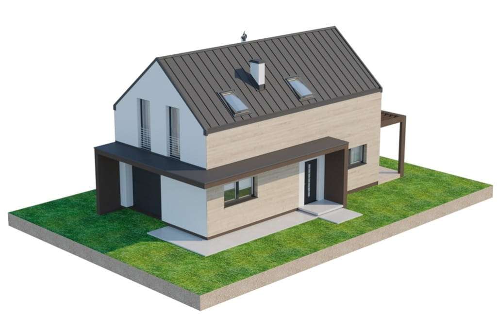 Działka z pozw. na budowę, projekt Inovia, j. Białe-17