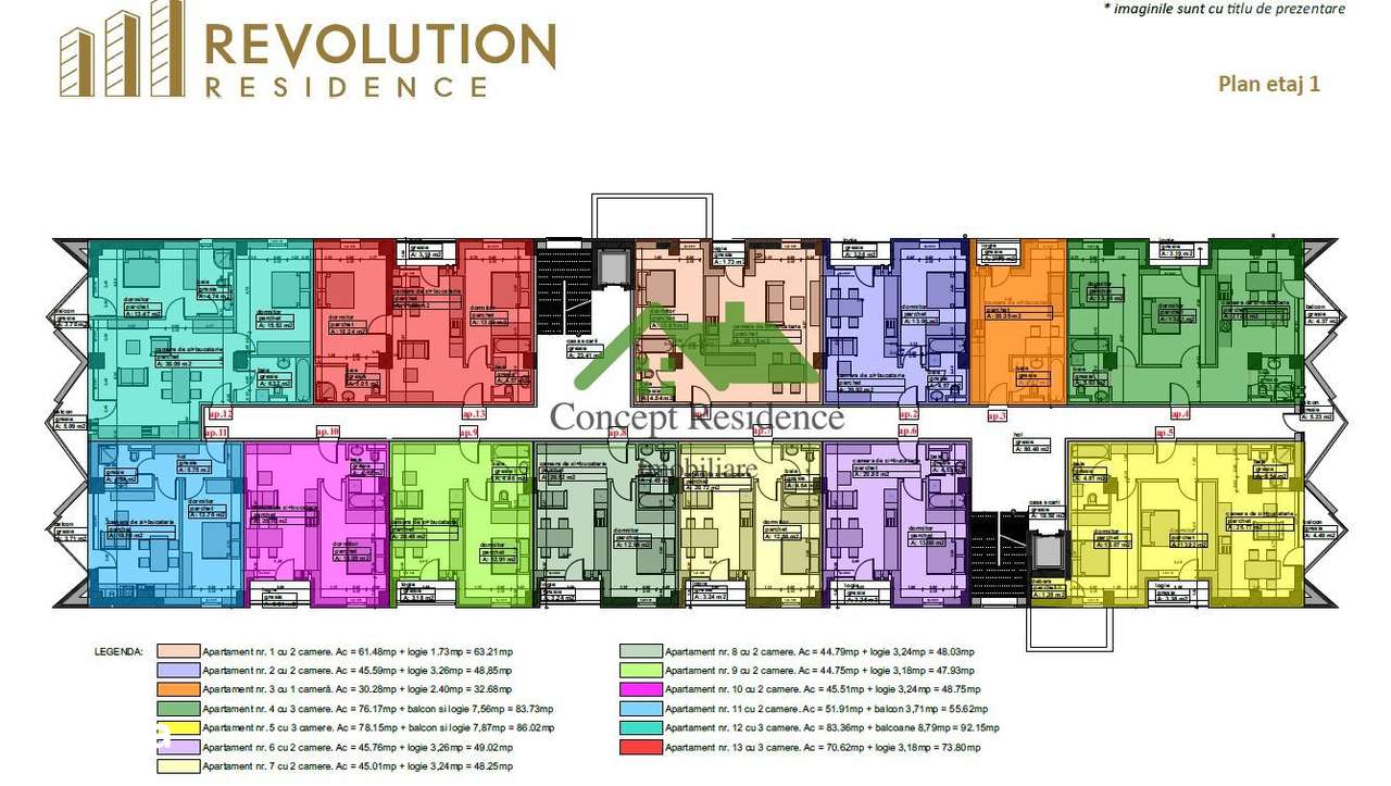 Ap. 2 camere, bloc nou cu lift – livrare 2026, comision 0% - Imagine principală: 5/9