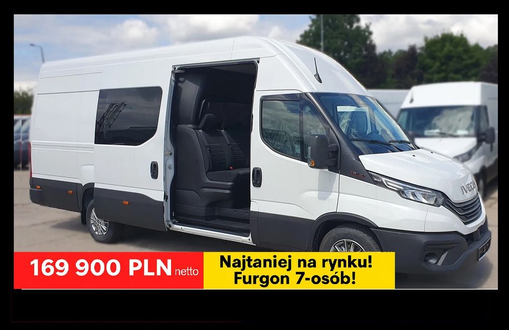 Iveco Daily 35S18V 18m3 - Brygadówka 7-os Cena? Najtaniej na rynku!  –  Furgon fabrycznie nowy 7-osób - Mobilcar