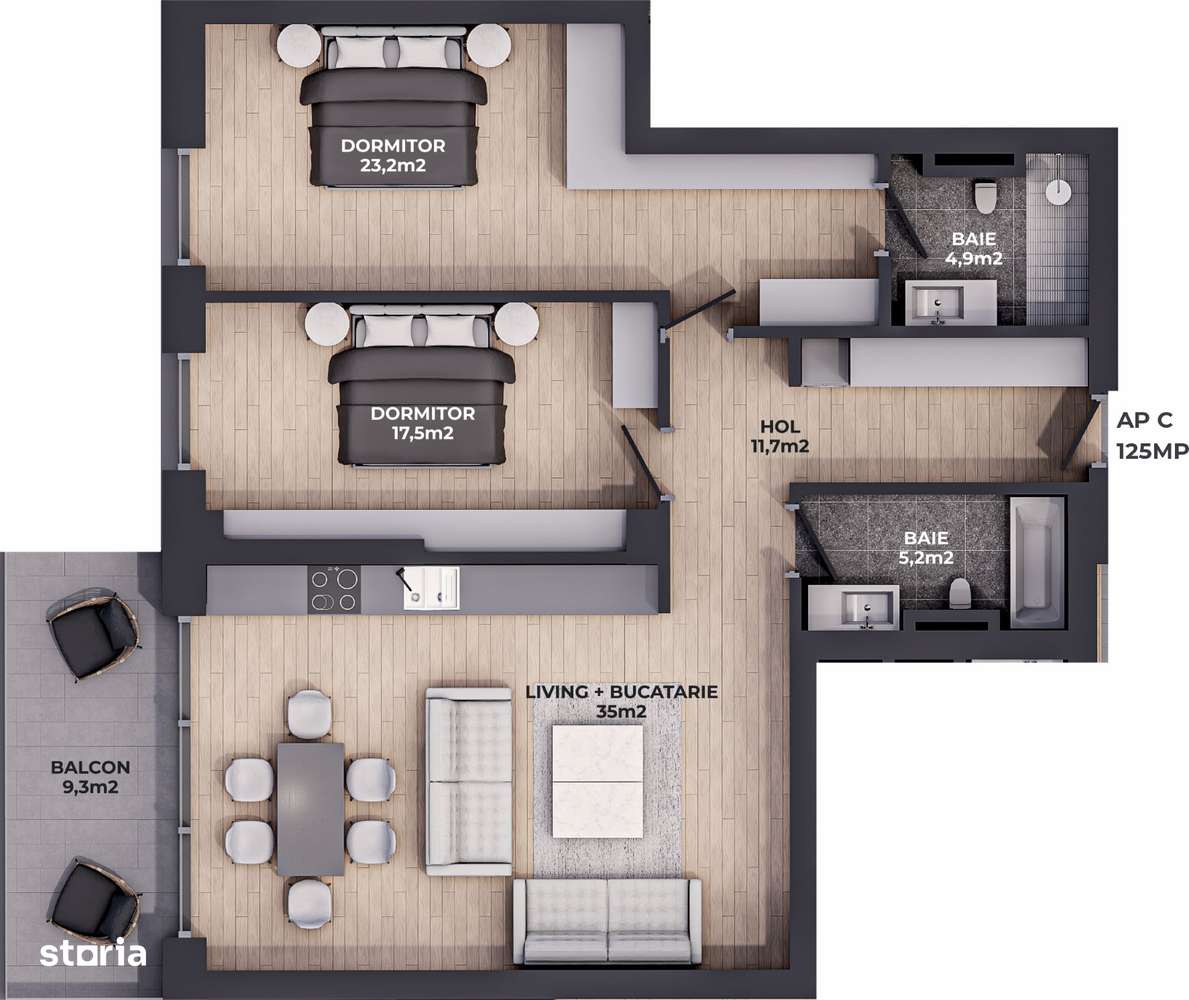 INVESTIȚE Apartament 3 camere Residence5 Forest, lângă școlile private-18