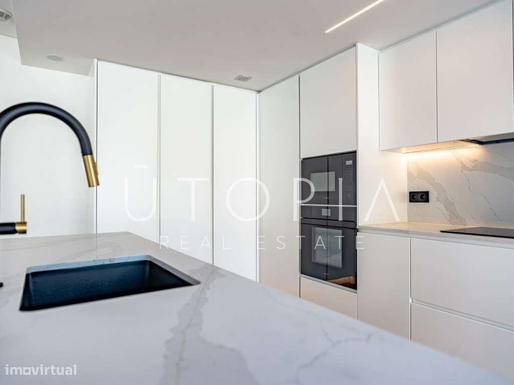 T1 novo com garagem e acesso a piscina e ginásio - D. João III Pres...-11