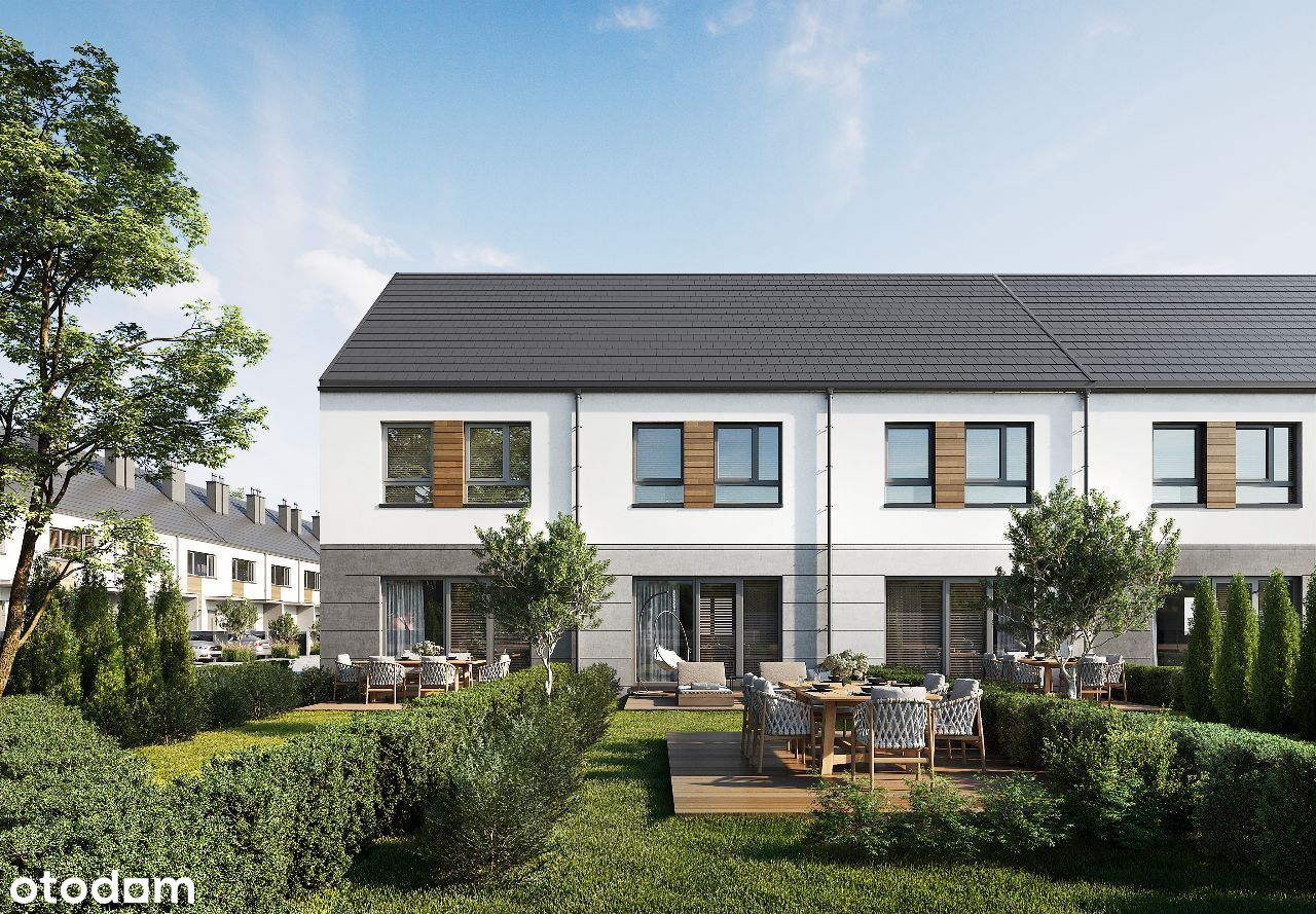 DOM pod lasem-szeregówka 101m²+134m² ogródek