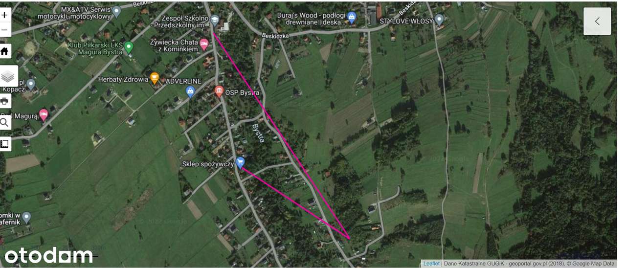 Widokowe działki budowlane - Bystra k/Radziechowy Wieprz-4