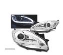 FARÓIS LED TUBE LIGHT PARA MAZDA 3 09-13 CHROME CROMADO - 1