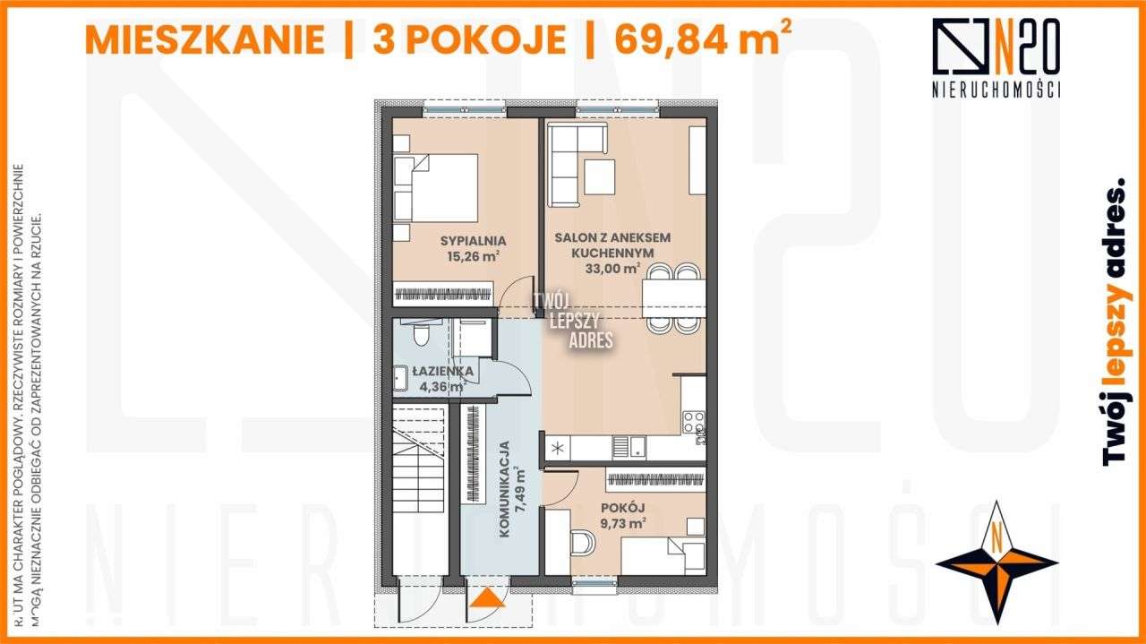 Śledziejowice-3pok ogródek, miejsce postojowe - Pełny obrazek: 4/13