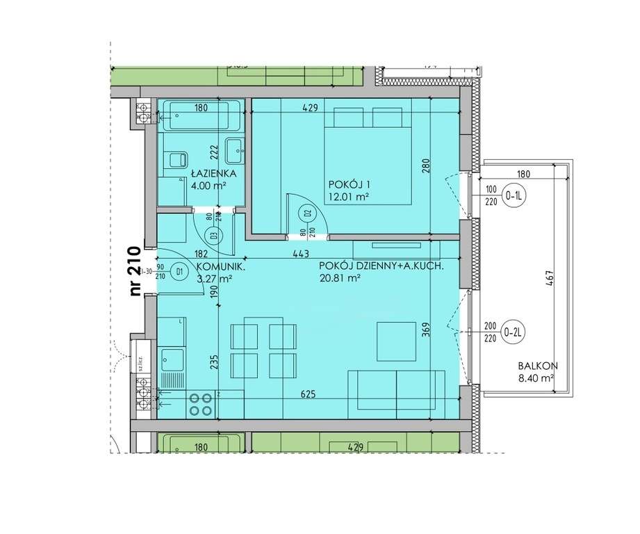 Nowe mieszkanie | 40,2 m² | duży balkon - View 2