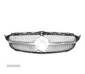 GRELHA DIANTEIRA PARA MERCEDES CLASE C W205 AMG 15-17 CAMERA LOOK DIAMOND SILVER - 3