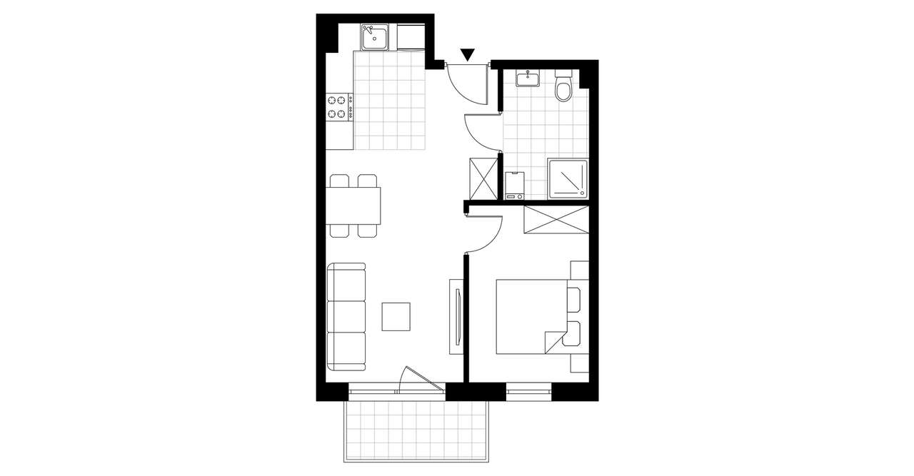 2-pokojowe mieszkanie 37m2 Bez Prowizji - Pełny obrazek: 3/8