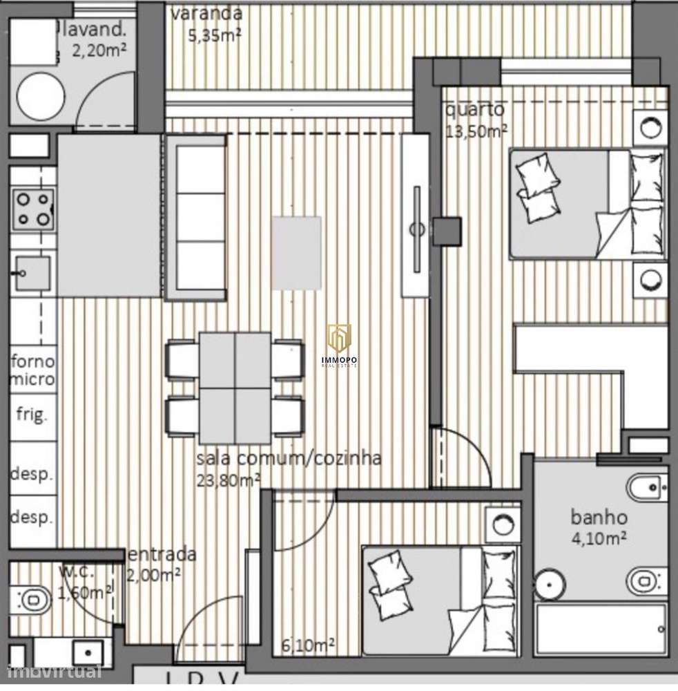 Apartamento T2+1 Venda em Moreira,Maia-5