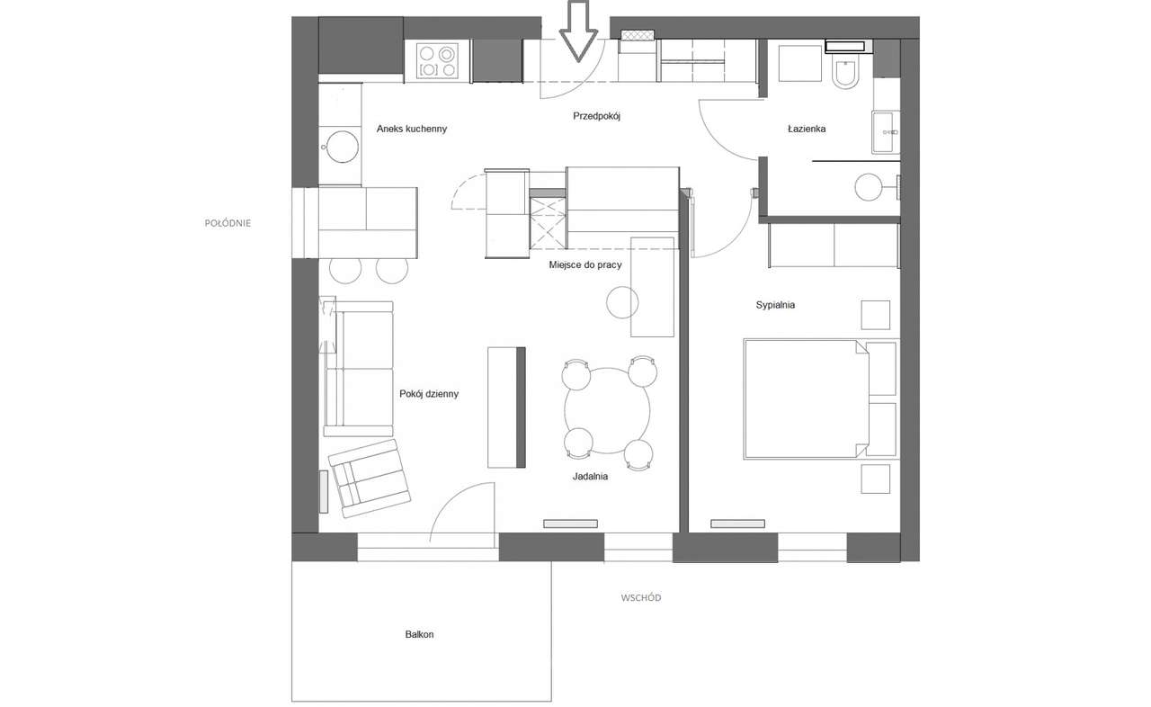 Nowe w pełni urządzone mieszkanie przy ul. Rydlówka-Kraków-19