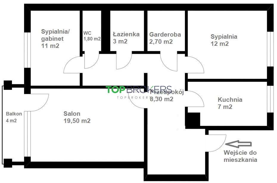 Trzy pokoje, odrębna kuchnia, blisko parku-15