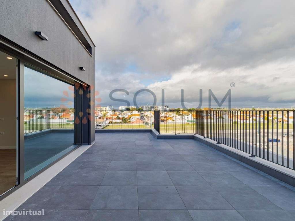 Duplex T2 novo, com grande terraço - Montijo-1