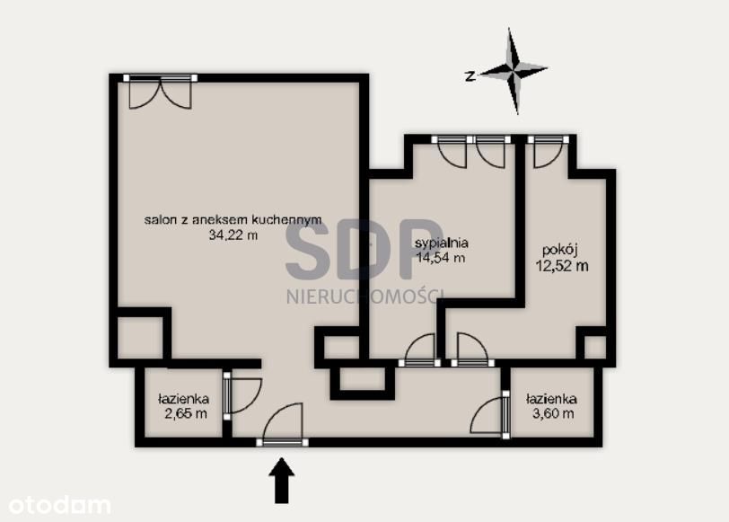 Apartament 3-pokojowy|dwie łazienki|Classic