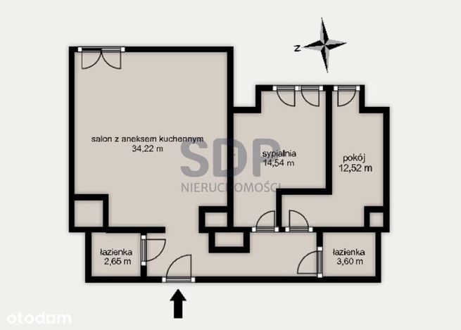 Apartament 3-pokojowy|dwie łazienki|Classic
