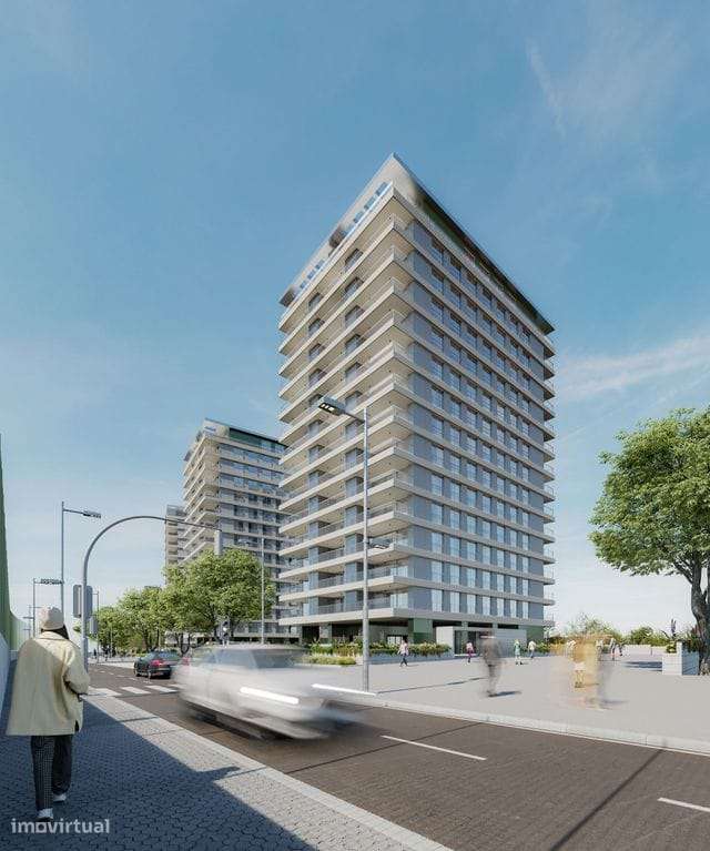 T2 Novo com Terraço (13,87m2) com vistas para o Parque em Canidelo.-12