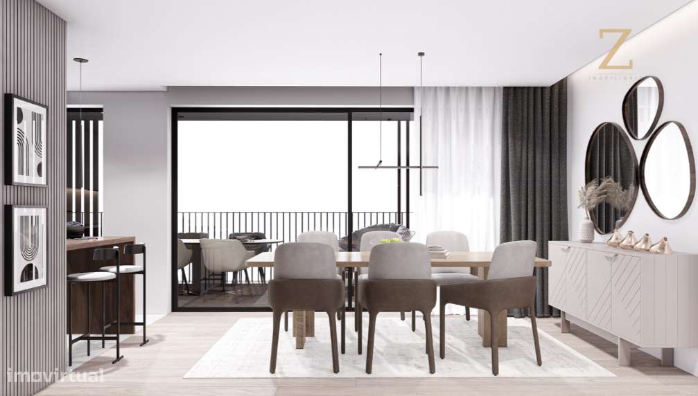 Apartamento T2|Condomínio Privado c/ Jardim e Campo de Padel| V.N.Gaia-6